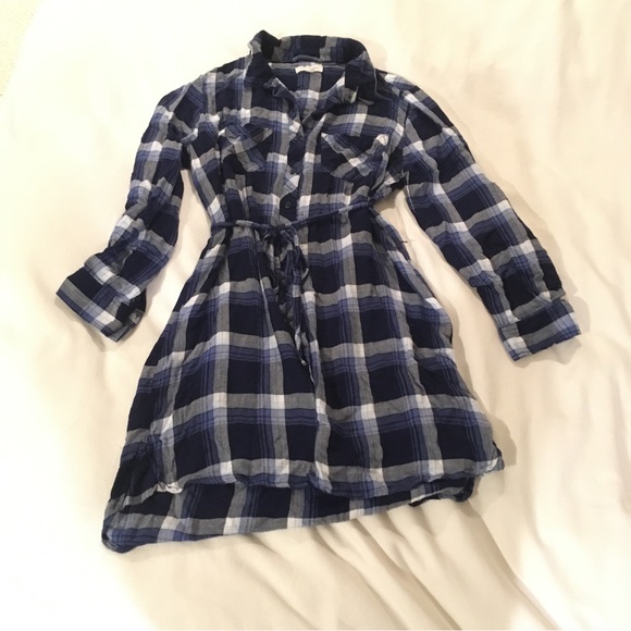 Beachlunchlounge Plaid Flannel Shirt Dress - Picture 6 of 10